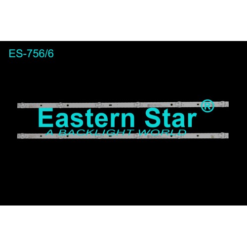 ES-756, 02D651206001-X2   A050132GD1000001  YAL13-00630300-92   13BHT8F3W47 1B181006084763, TV LED BAR