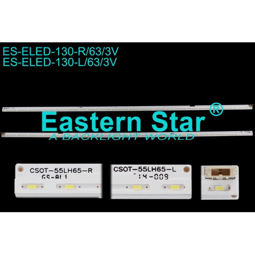 ES-ELED-130, CSOT-55LH65-R  RNFF E2,  CSOT-55LH65-L  DREI92 Q2, TV LED BAR