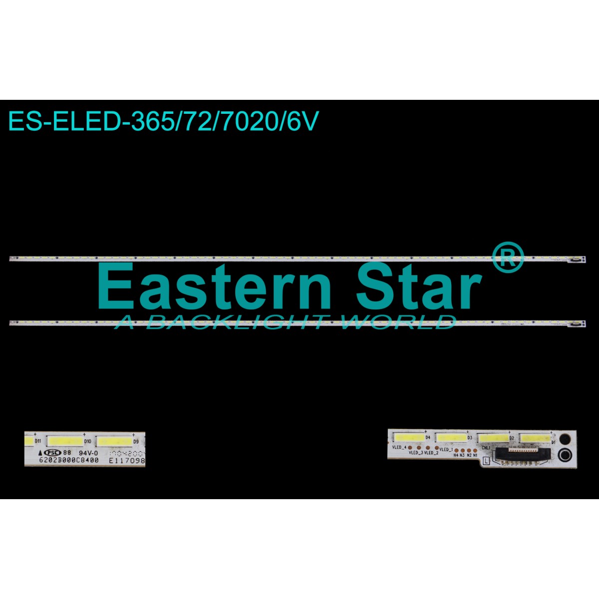ES-ELED-365, VLED_4VLED_3VLED_2VLED_1, 6202B000C8400, PANASONIC, TV LED BAR
