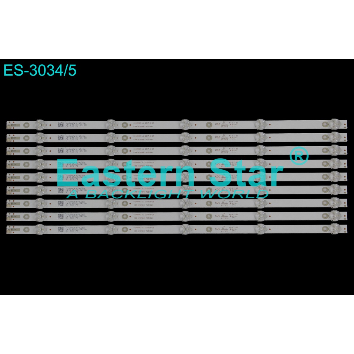 ES-3034, K490WDC1 A2  4708-K49WDC-A2213N01, TV LED BAR