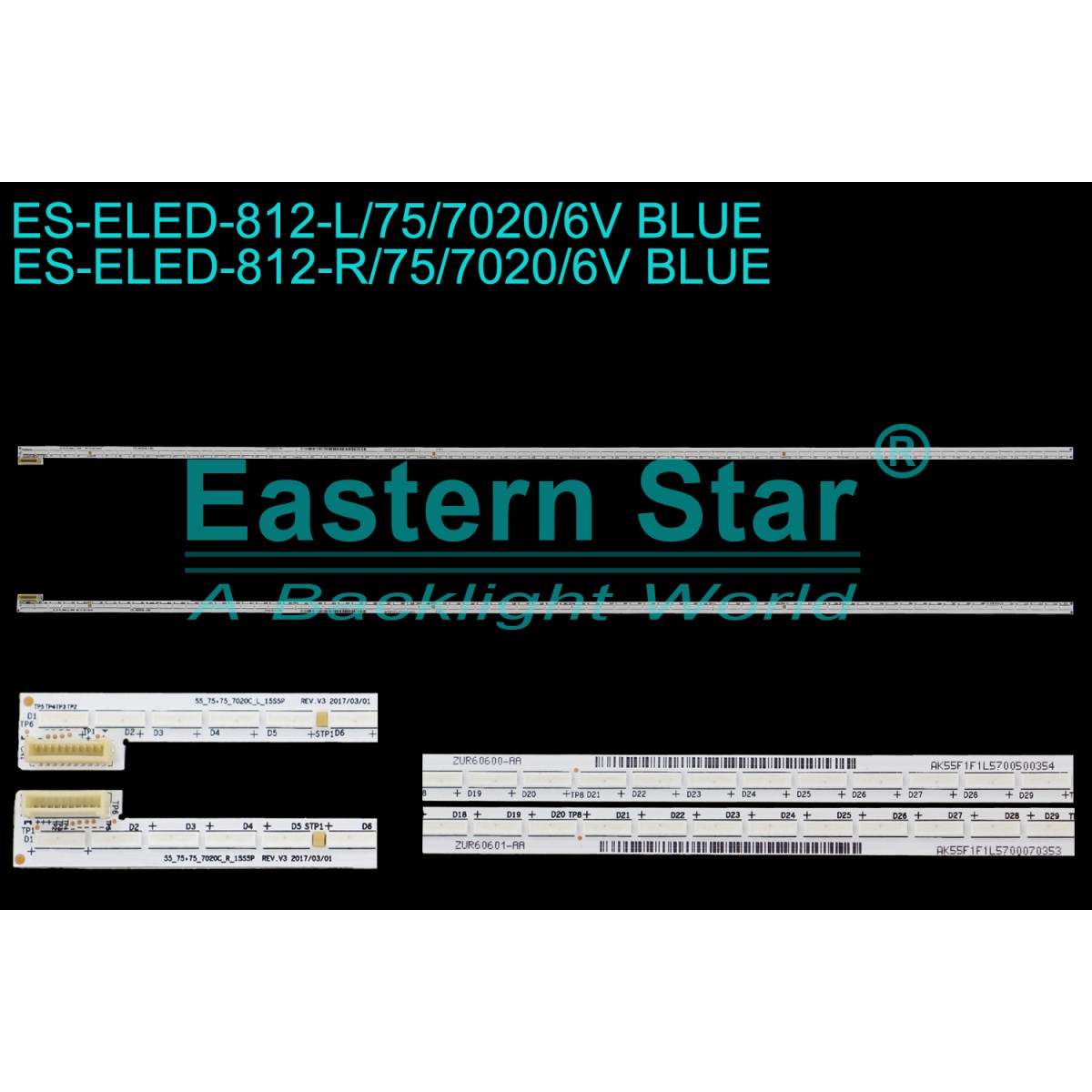 ES-ELED-812, ARÇELİK A55L 9799 5B QUANTUM, 55_75+75_7020C_L_15S5P REV.V3 2017/03/01 E348435 CS-MCPCB-150 ZUR60600-AA AK55F1F1L5700500354   R:55_75+75_7020C_R_15S5P REV.V3 2017/03/01 E348435 CS-MCPCB-150 ZUR60601-AA AK55F1F1L5700070353, TV LED BAR