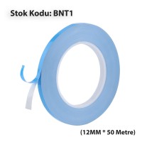 Nuks TV LED Bar İçin 12MM Çift Taraflı Termal Bant - 50 Metre Mavi Termal Yapışkan