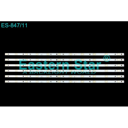 ES-847, EVTLBM480P1101-T-1    GJ-2K15-D2P5-480-D611-V3 E349376, TV LED BAR