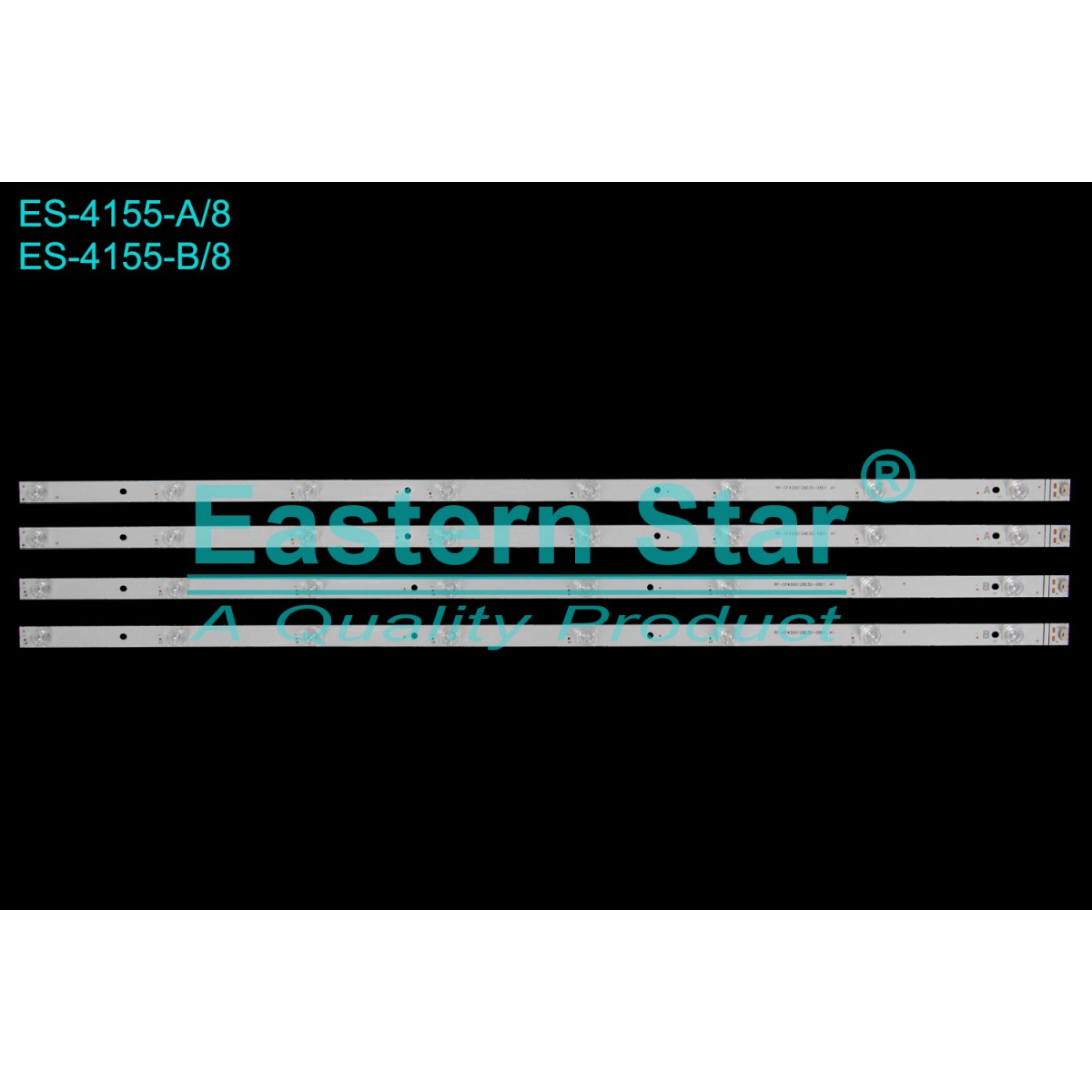 ES-4155, RF-CF430012AE30-0801 A1, RF-CF430012BE30-0801 A1, VESTEL, 43Q9900, QLED, 30109780BXBA, 30109781BXBA TV LED BAR
