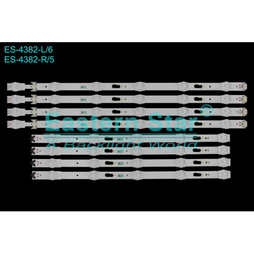 ES-4382, SAMSUNG, UE43JU6070U, BN96-38711A, BN96-38712A, S_5JU6000_43_FL, TV LED BAR