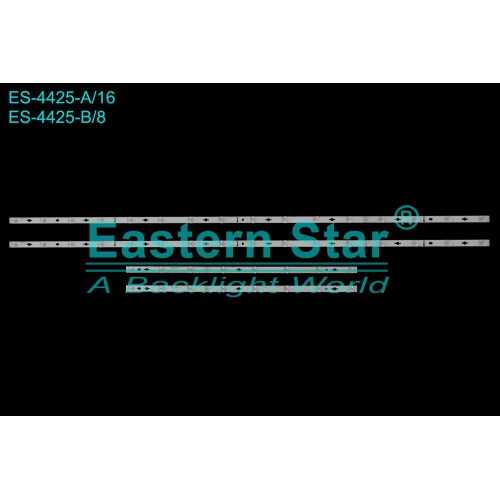 ES-4425, TCL, 55C635, 55C735, LED BAR, BACKLIGHT, 55HR330M16A0 V1 55HR330M08B0 V1, 55C635 55C735 55S365C 55T8E 8*2B 16*2 A, TV LED BAR