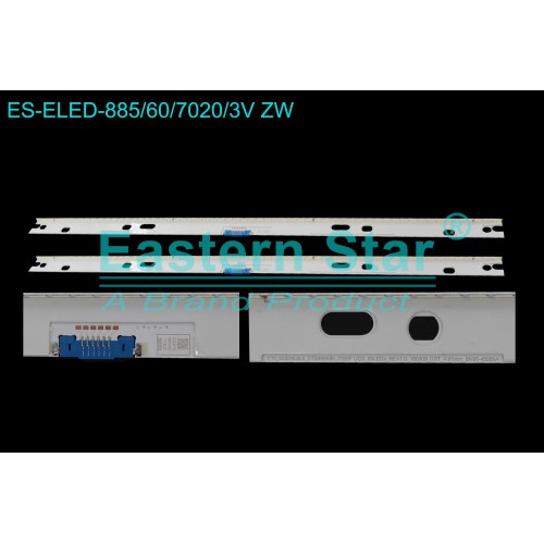 ES-ELED-885, SAMSUNG, BN96-45956A, UE49NU8000T, UE49NU8000TXTK, BN61-15537A Y18_NU/NU8.5_STS490A86_7020F UCD_60LEDs_REV1.1_180509_0.6T_4.07mm, TV LED BAR