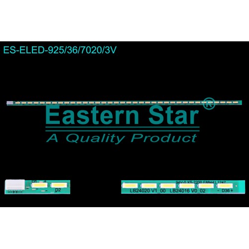 ES-ELED-925, SAMSUNG, S24D300, S24D330H, LED BAR, BACKLIGHT, LM230WF5, LB24020 V1_00, LB24016, 36LEDLİ, 29,7CM, TV LED BAR