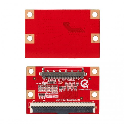 SAMSUNG - KIRMIZI - 96 PIN- 51 PIN SAMSUNG Q T-CON FLEXI ÇEVİRİCİ BOARD