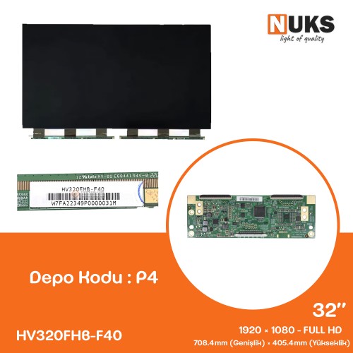 32'', FULL HD, BOE, HV320FHB-F40, 3+3 COF, TV PANEL