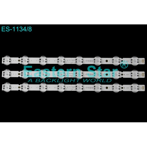 ES-1134, LED TV Backlight use for 43" Lg 43UK6500AUA EAV63992501, 43UK65, 43UK65(LGD)_8LED_SVL430A62_REV1.0_171201 LED STRIP(3)