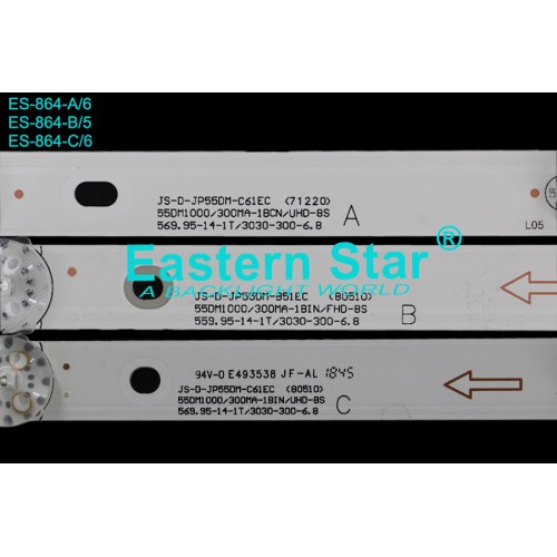 ES-864, Telefox TFH5550/4K/S, AWOX, K5500RST, JS-D-JP55DM-C61EC, JS-D-JP55DM-C62EC, TV LED BAR, K5500RST/4K/S