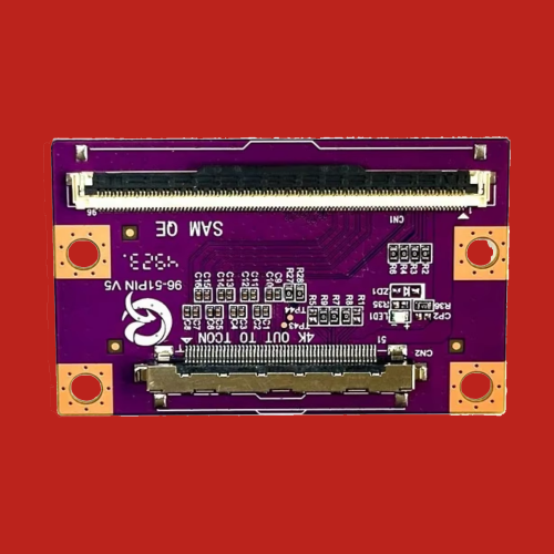 SAMSUNG - MOR - (QE) T-CON FLEXİ ÇEVİRİCİ BOARD (96 PIN - 51 PIN) - NUKS-CB122
