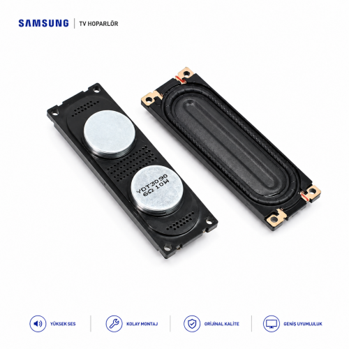 ES/9030, Samsung TV Yedek Hoparlör Tamir Seti - BN96-12943A, BN96-12943B, BN96-12943C, BN96-12941A, BN96-12944C/B - Samsung TV Speaker Seti