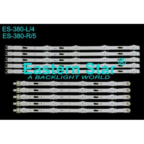 ES-380, SAMSUNG, BN96-34791A, BN96-34792A, UE40JU6070U, UE40JU6410U, UE40JU6470U, UE40JU6570U, UE40JU6610U, UE40KU7000U, UE40MU7000U, TV LED BAR