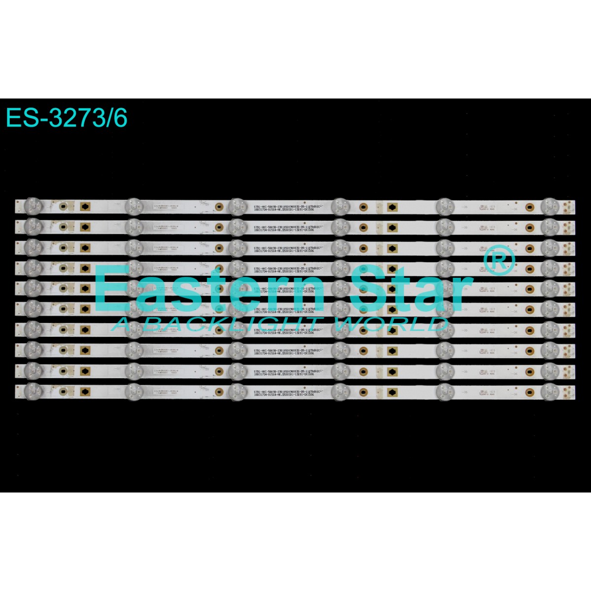 ES-3273, Sanyo LE124S1FMD, SJ.HK.D5000601-2835AS-M, 1.14MD500001 160328, TV LED BAR
