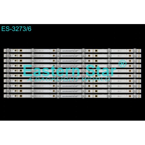 ES-3273, Sanyo LE124S1FMD, SJ.HK.D5000601-2835AS-M, 1.14MD500001 160328, TV LED BAR