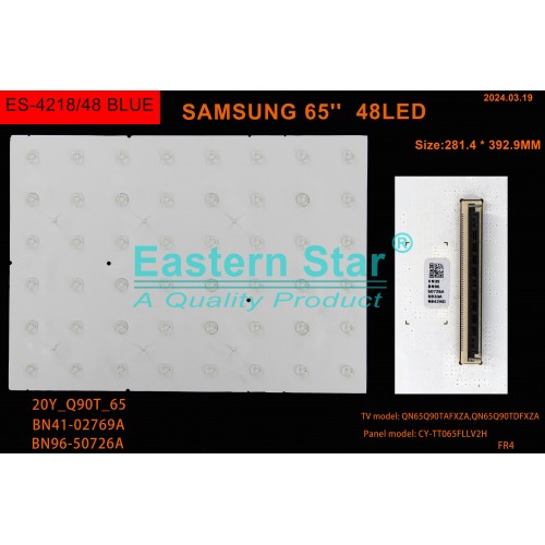 ES-4218, SAMSUNG, CY-TT065FLLLV1H, 20Y_Q90T_65, BN96-50726A, BN41-02769A, QN65Q90TAFXZA, QN65Q90TDFXZA, TV LED BAR