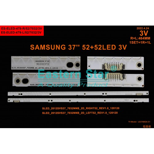 ES-ELED-479, SAMSUNG, UE37ES6100, SLED_2012SVS37_7032NNB_2D, LE370BGA-C1, TV LED BAR