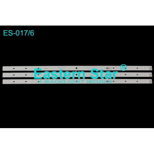 ES-017, TOSHIBA, SVT320AF5_P1300_6LED_REV03, 32P1300, 32P1400VT, 32P1400VE, 32P1400D, 32P2400VT, TV LED BAR