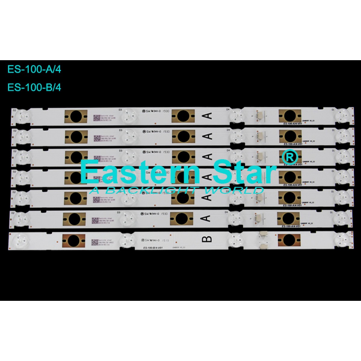 ES-100, SONY, KDL-48WD655, KDL-48WD650, 48W655D, LB48009 V0_03, LB48009 V1_04, TV LED BAR