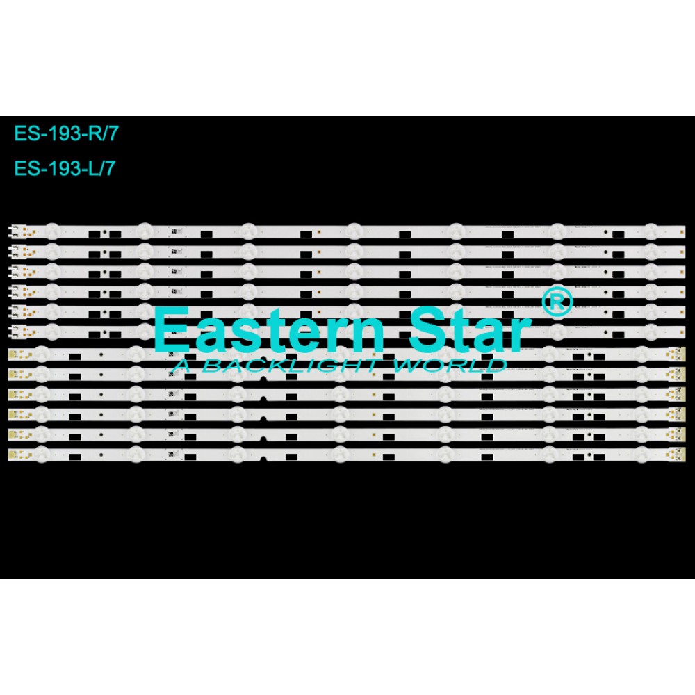 ES-193, SAMSUNG, BN96-32771A, BN96-32772A, UE58H5203AW, UE58J5270AS, UE58H5270AS, DMGE-580SMA-R3, DMGE-580SMB-R3, TV LED BAR