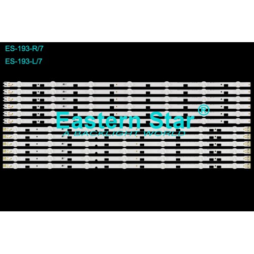ES-193, SAMSUNG, BN96-32771A, BN96-32772A, UE58H5203AW, UE58J5270AS, UE58H5270AS, DMGE-580SMA-R3, DMGE-580SMB-R3, TV LED BAR