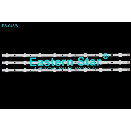 ES-048/8, 8 LEDLİ, TOSHIBA, 29P1300D, 29P1300VT, SVT290A04_12MM_8LED_REV01_120830, TV LED BAR