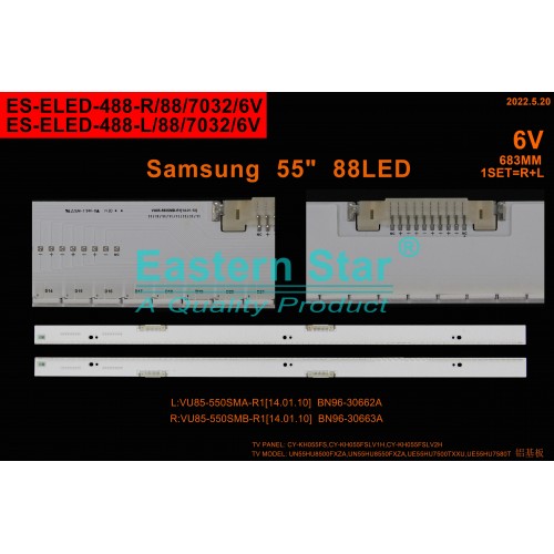 ES-ELED-488, SAMSUNG, UE55HU8500, VU85-550SMA-R1[14.01.10] BN96-30662A, VU85-550SMB-R1[14.01.10] BN96-30663A, TV LED BAR