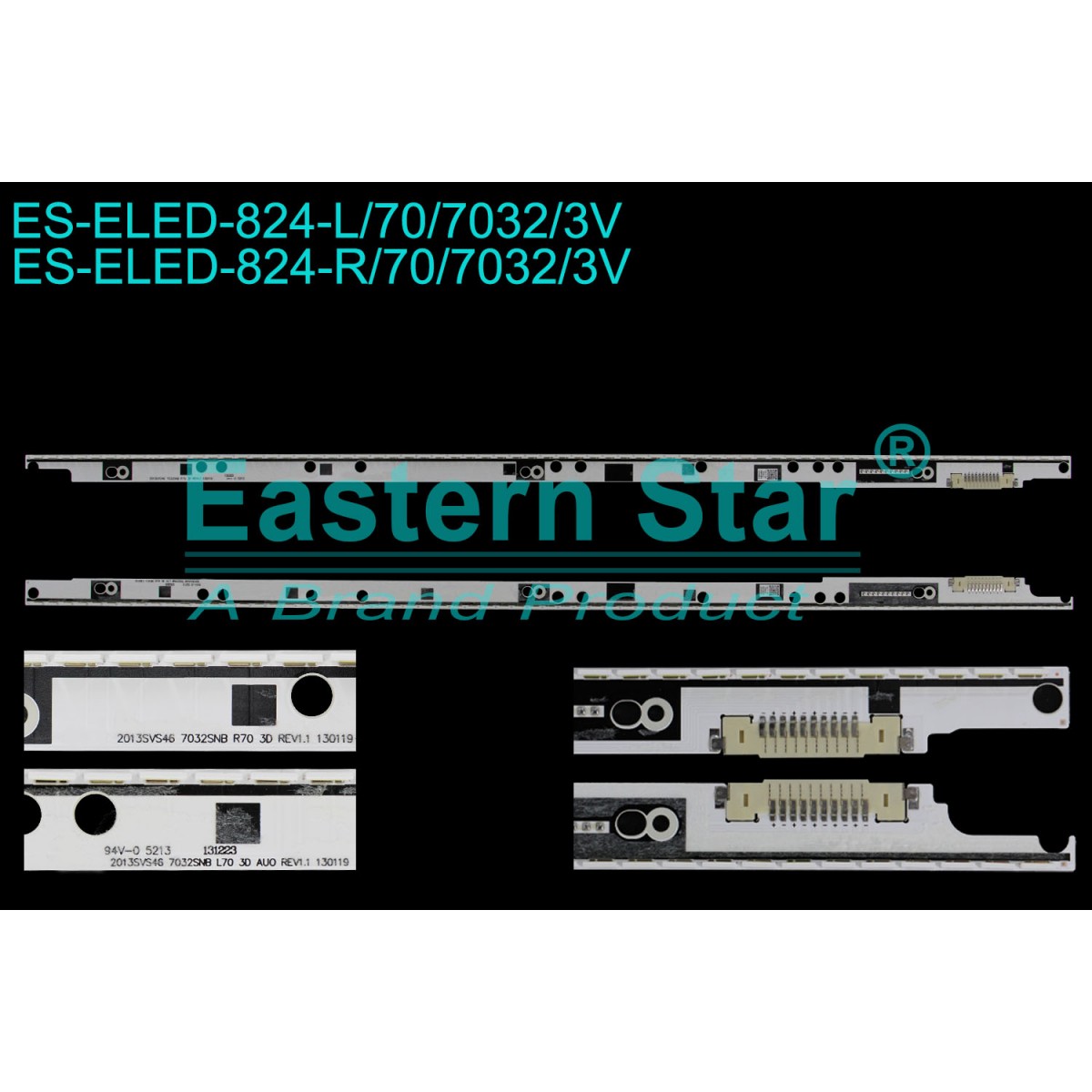ES-ELED-824, SAMSUNG, BN96-25445A, BN96-25446A, UE46F7000, UE46F8000, UE46F8500, CY-KF460DSLV1H, 25445A, 25446A, V3LE-460SMA-R2, V3LE-460SMB-R2, TV LED BAR