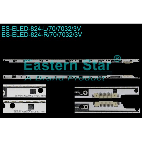 ES-ELED-824, SAMSUNG, BN96-25445A, BN96-25446A, UE46F7000, UE46F8000, UE46F8500, CY-KF460DSLV1H, 25445A, 25446A, V3LE-460SMA-R2, V3LE-460SMB-R2, TV LED BAR