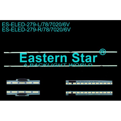 ES-ELED-279, 60UH850V , LC600EQF(DJ)(F1), 60" V16 AS1 2454 Rev02 2 L-type 6916L-2454A  60" V16 AS1 2454 Rev02 2 R-type 6916L-2455A, TV LED BAR