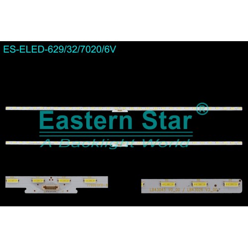 ES-ELED-629, SONY, KD-43XE7005, E-R110298F43F00273NJ NLAW20450, LB43045  V0_00, B43026  V3_00, YM8F430HNG01, A2198183A, TV LED BAR