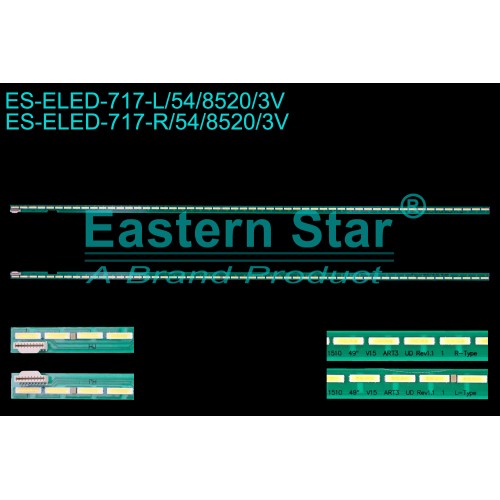 ES-ELED-717, LG, 6922L-0151A, 49" V15 ART3 UD REV1.1 1 R-TYPE, 49" V15 ART3 UD REV1.1 1 L-TYPE, LC490EQE(FH)(M2), LG 49UF7787-ZA, TV LED BAR