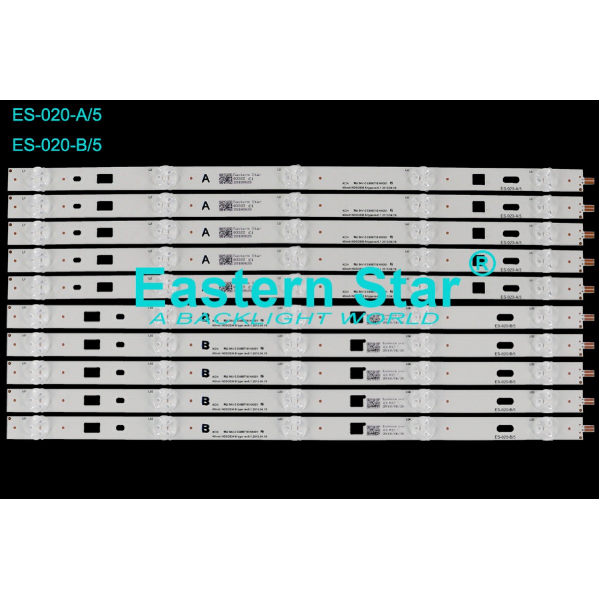 ES-020, SONY, KLV-40R452A, LG Innotek 40inch NDSOEM A TYPE REV0.1, LG Innotek 40inch NDSOEM B TYPE REV0.1, TV LED BAR