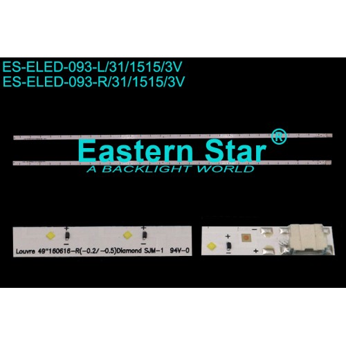 ES-ELED-093, SAMSUNG, BN95-03721A, UE49K5100AK, UE49K5100AK, UE49K5100AU, UE49K5100AW, UE49K5100AW, UE49K5100AW, UE49K5102AK, UE49K5102AK, UE49K5105AK, UE49K5170SS UE49K5179SS, V6LF_490SFB_LED31_-1-5_R0, V6LF_490SFA_LED31_-1-5_R0 , TV LED BAR