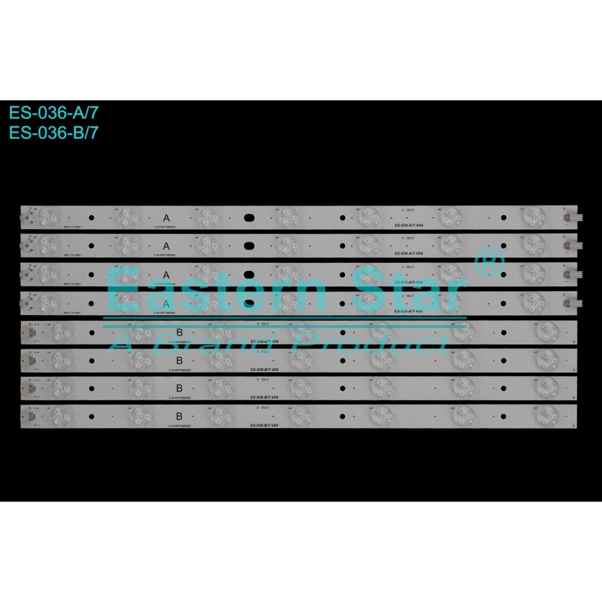 ES-036, IC-B-HWT39D060L, IC-B-HWT39D060R, 180-W00-390000H, CX390DLEDM, V390HJ1-P02, T390HVN01.0, SABA 39PRO5000, NORDMENDE LE100N8FM, SANYO LE100S13FM, SKYTECH ST-4040 TV LED BAR
