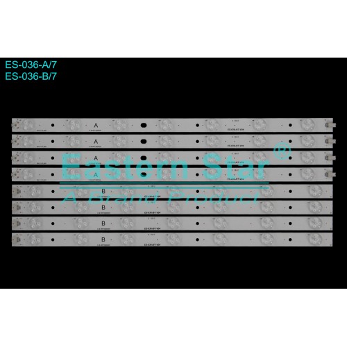 ES-036, IC-B-HWT39D060L, IC-B-HWT39D060R, 180-W00-390000H, CX390DLEDM, V390HJ1-P02, T390HVN01.0, SABA 39PRO5000, NORDMENDE LE100N8FM, SANYO LE100S13FM, SKYTECH ST-4040 TV LED BAR