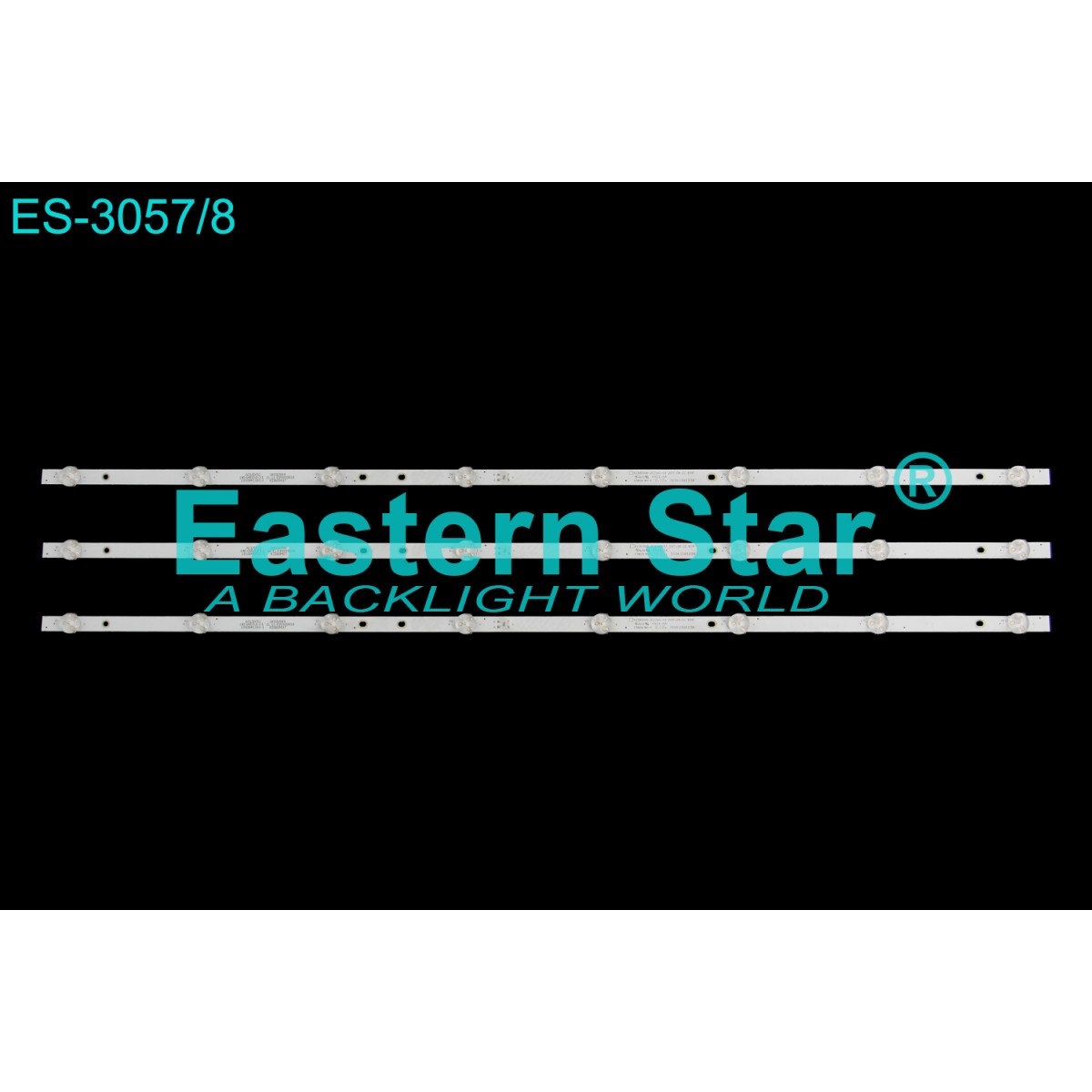 ES-3057, TELEFOX, 40TD4000FHD, 3V, KJ395D08-ZC22AG-03, TV LED BAR