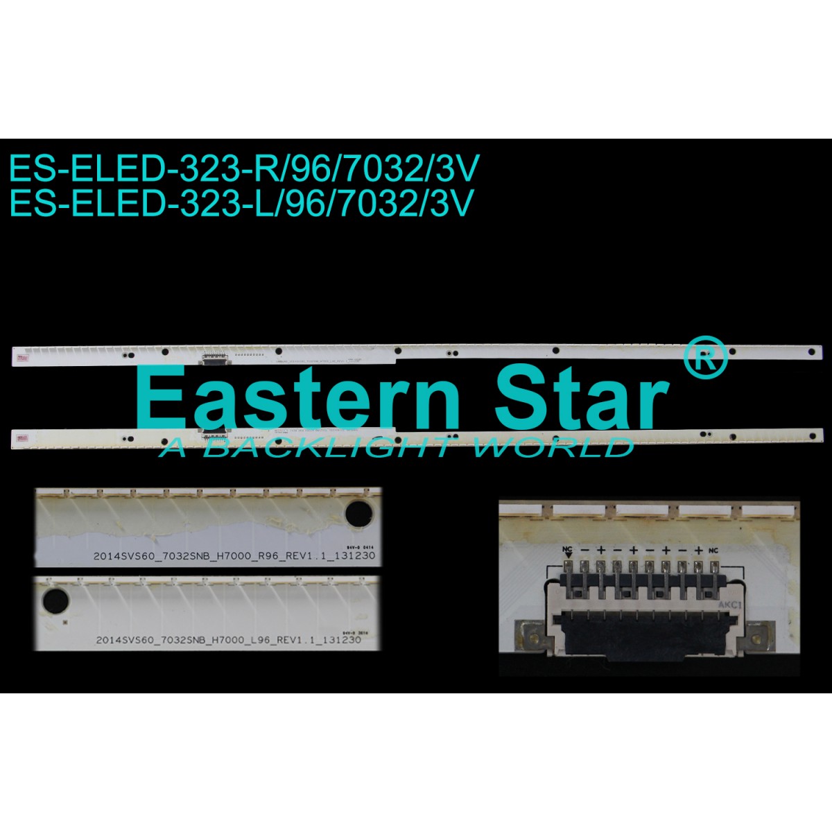 ES-ELED-323, Samsung HG60EC890XB, UE60H7000AL, CY-LH60DSSV1H, BN96-30560A, BN96-30559A, Samsung 2014SVS60 7032SNB, TV LED BAR