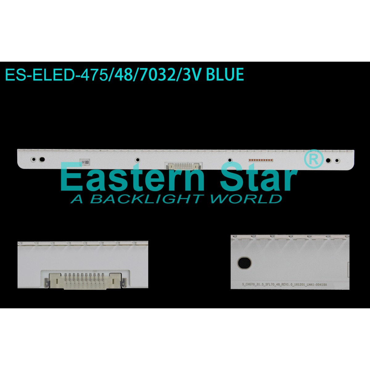 ES-ELED-475, SAMSUNG, C32HG70QQM, S_CHG70_31.5_SFL70_48_REV1.0_161201_LM41-00418A  BN96-43641A, TV LED BAR