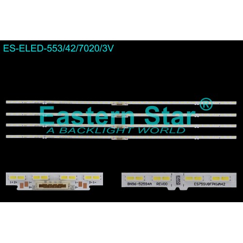 ES-ELED-553, HG75AU800EE HG75AU800EU QM75C UE75AU8000U UE75AU9000U UE75BU8000U UE75BU8500U UE75CU8000U UE75CU8500U, BN96-52594A, ES75SV8FPKWA42, TV LED BAR