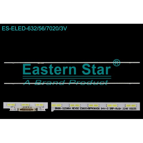 ES-ELED-632, SAMSUNG, UE60AU8000U, UE60BU8000U, BN96-52596A  REV00  ES60SV8FPKWA56 94V-0 SRP-RoSH 2246 X5035, TV LED BAR