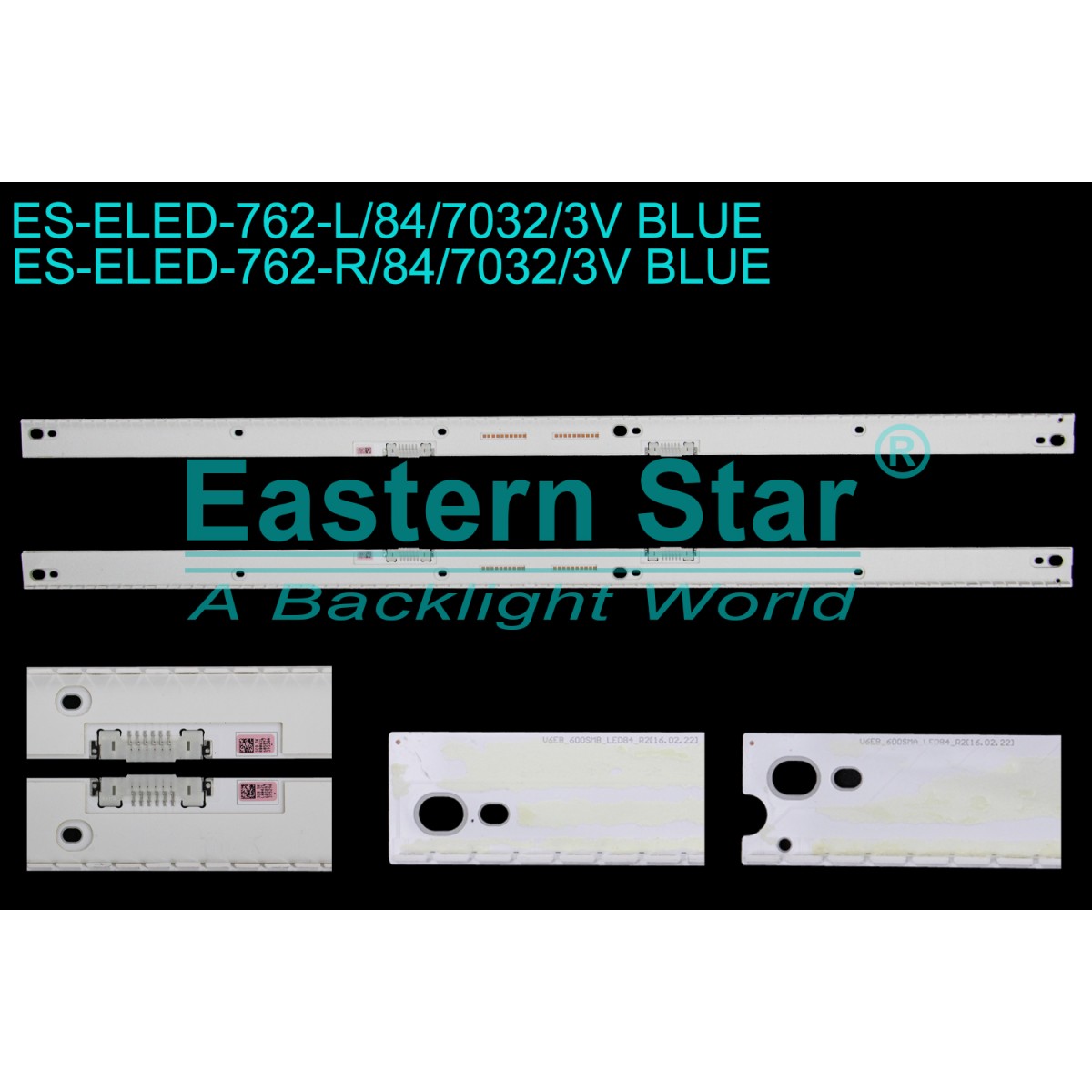 ES-ELED-762, SAMSUNG, UE60KS8000U, BN96-39529A , BN96-39530A, V6EB_600SMA_LED84_R, V6EB_600SMB_LED84_R2, CY-QK060FLSV1H, TV LED BAR