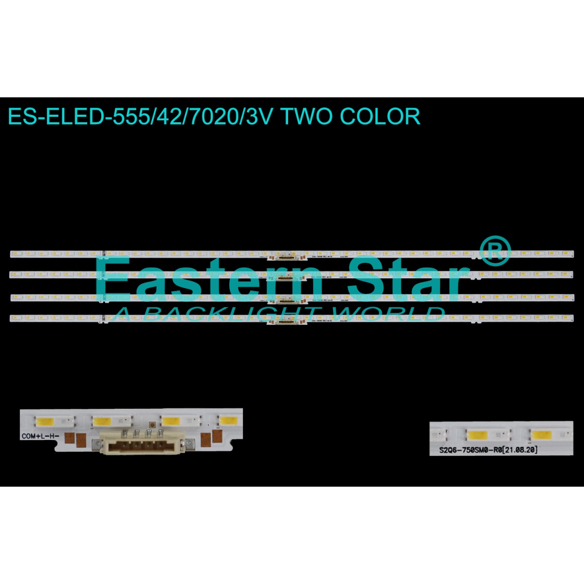 ES-ELED-555, SAMSUNG, QE75Q60BAU, QE75Q60CAU, BN96-54494A, S2Q6-750SM0-R0, TV LED BAR