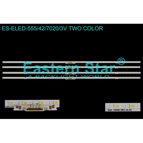 ES-ELED-555, SAMSUNG, QE75Q60BAU, QE75Q60CAU, BN96-54494A, S2Q6-750SM0-R0, TV LED BAR