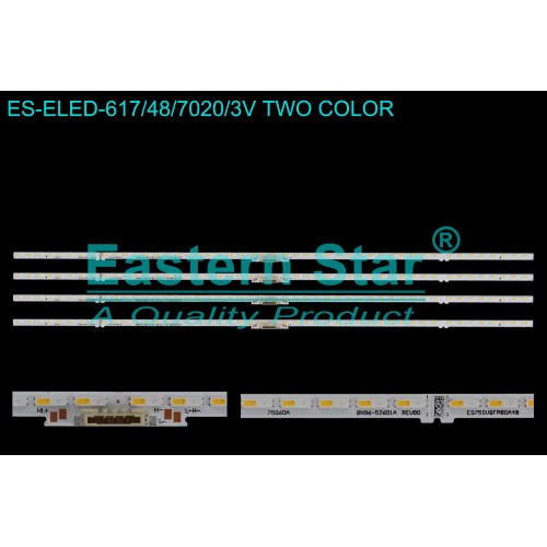 ES-ELED-617, ,QE75LS03AAU QE75LS03BAU QE75LS03BGU QE75Q60AAU QE75Q70AAT QE75Q70BAT QE75Q70CAT, 75Q60A BN96-52601A REV00 ES75SVQFPBGA48 E469119 8039A 07, TV LED BAR