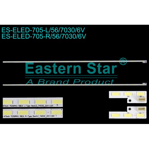 ES-ELED-705, LG 47LS5600 TV LED BAR, T470HVN01.0, LG INNOTEK 47 INCH 7030PKG 56EA R-TYPE REV0.2 , LG INNOTEK 47 INCH 7030PKG 56EA L-TYPE REV0.2 TV LED BAR