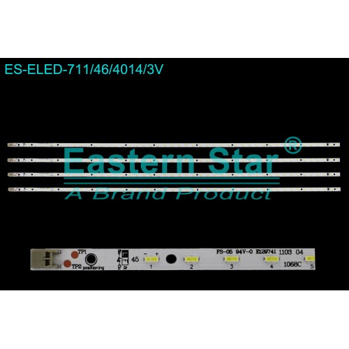 ES-ELED-711, Sharp LC-46LE830E, SONY KDL-40BX400, SLED-2011SSP46-46-GD-REV0 FS-05 94V-0 E129741 1103 04, TV LED BAR