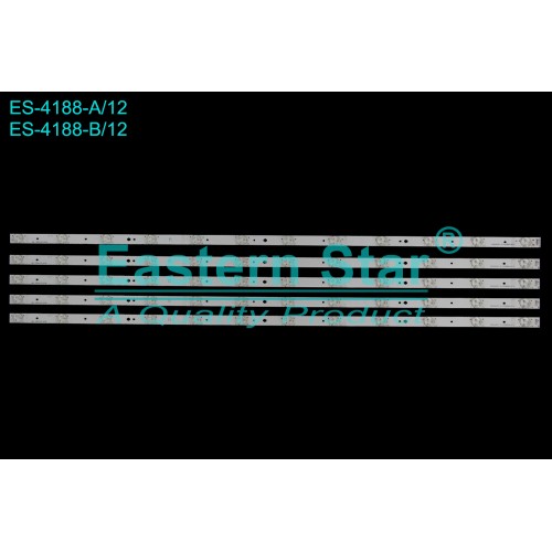 ES-4188, NORMENDE, LE102N11FM, LED BAR, 3BL-T8504102-003B, 3BL-T8504102-003B, 3BL-T8504102002B, TV LED BAR (12 LED)